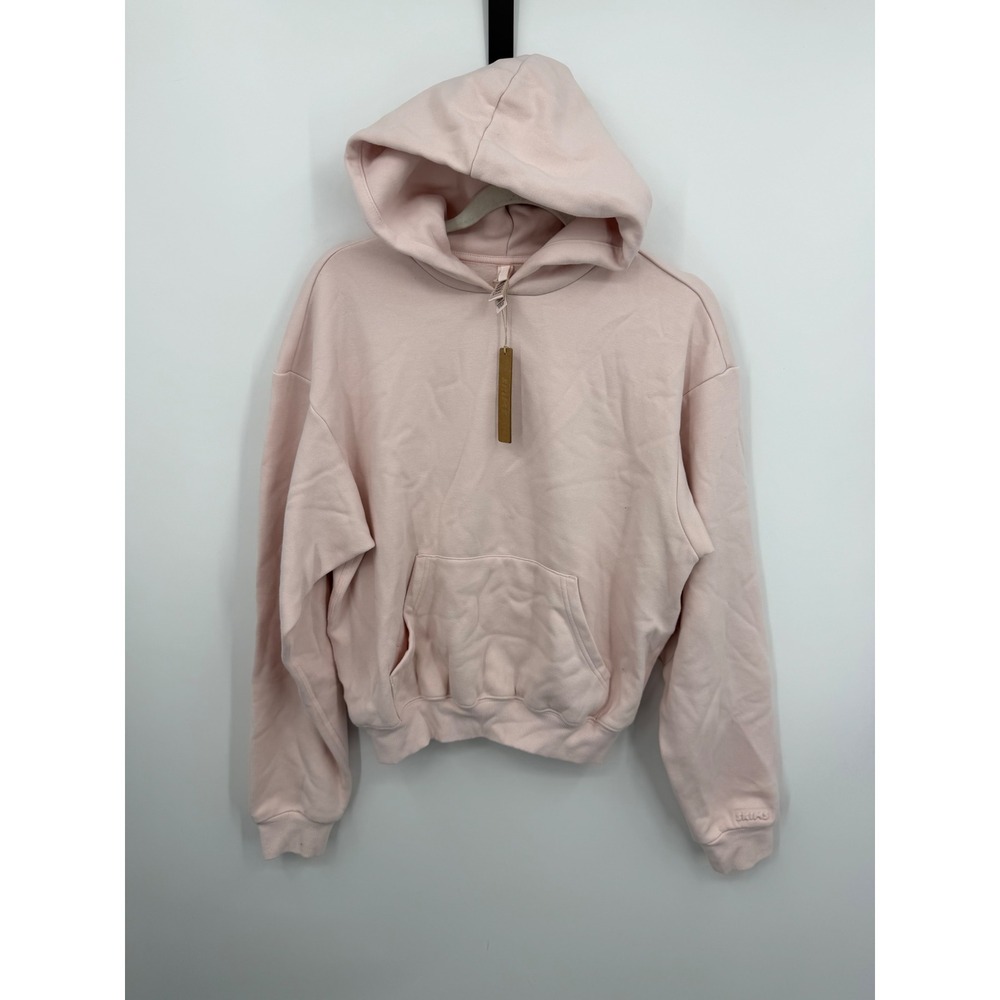 SKIMS Cotton Fleece Classic Pullover Hoodie Women S Barely Pink PL-PLO-8365W